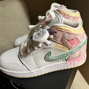 Air Jordan 1 Paint Drip (2021) GS Sz 4.5